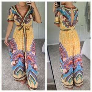 Multicolored Design💛🌻🌙🌼Flying Tomato Jumpsuit